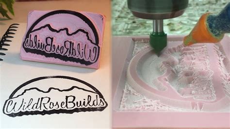 make a stamp on a cnc|custom v carved rubber stamp.